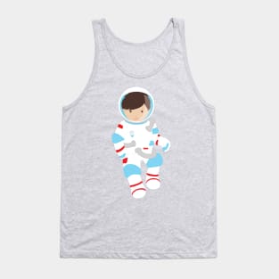 Astronaut Boy, Cosmonaut, Space Flight, Cute Boy Tank Top